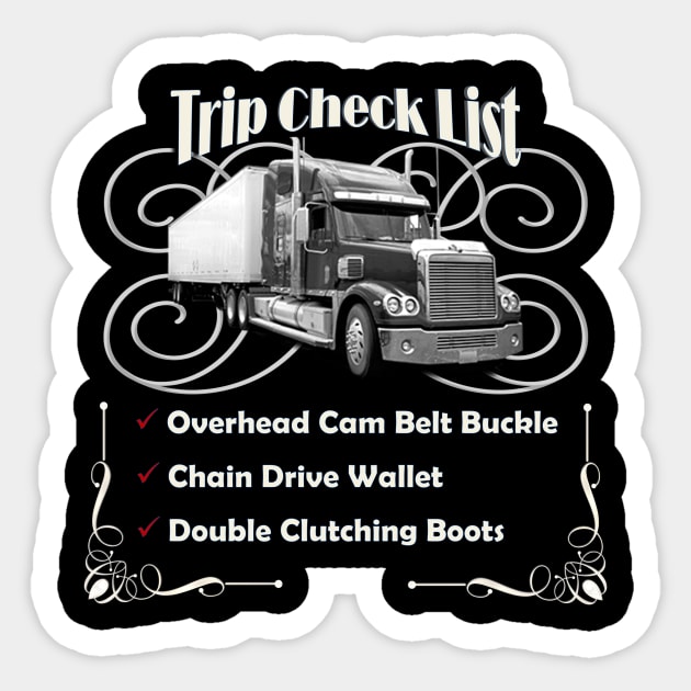 Trucker Humor Expanded Design Sticker by MerchCorner